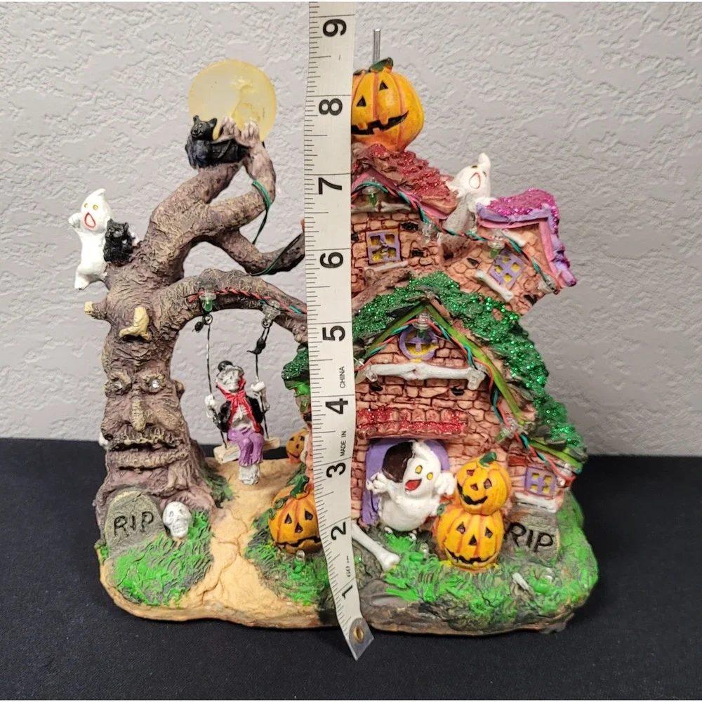 Target LED Village With Flying Witch - Halloween Decoration 2009 See Description